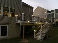 Composite Deck with LED lights in New Market Maryland