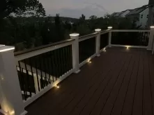 LED Lit Deck makes a great Outdoor Living Space