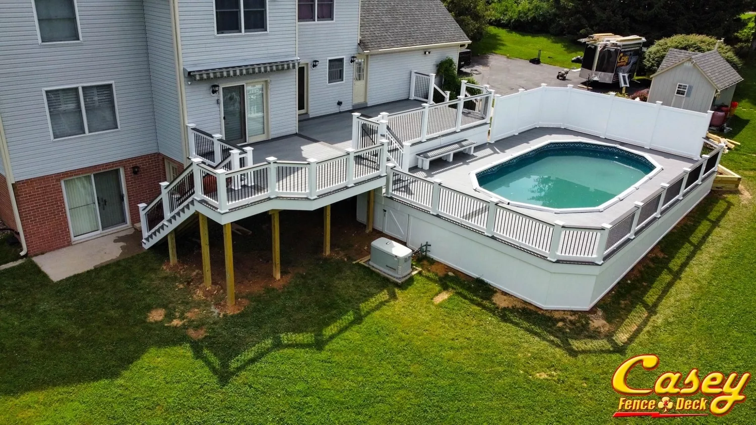 Fiberon Three Level Pool Deck in Adamstown MD