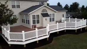 Twelve Hundred Square Foot Lighted Deck in Ijamsville Maryland
