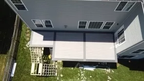 Deck building in progress in Frederick MD