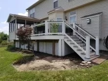 450 Square Foot Replacement Deck Staircase