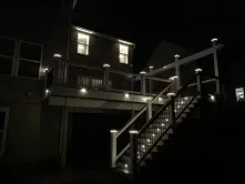 Over fifty low voltage LED lights in this deck