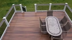 Rail Posts Feature LED Lights