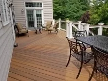 Herringbone Basket Weave Pattern on 560 sq ft deck