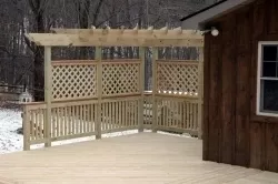 Pergola with Lattice for Shade and Privacy in Boonsboro MD