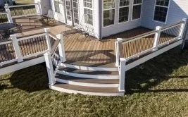 Curved Deck Steps in Waynesboro Pennsylvania