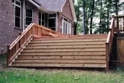Sixteen Foot Deck Staircase in Frederick Maryland