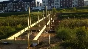 Beginning of Bridge Construction in Ballenger at Linton