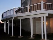 Circular Deck with Star Power Side View