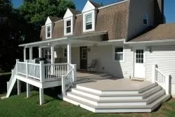 Beautiful Deck with Staircase Octagon