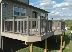 Upper Level Deck with Matching Railing