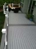 Cottage Gray Deck in Lake Linganore
