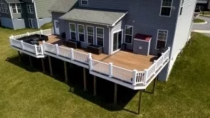 Fiberon Composite Deck in Brunswick Crossing Development