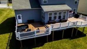 Steel Surface Mounted Rail Posts Add Extra Strength