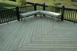 Built in Cedar Corner Bench