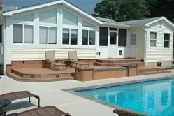 Many Features Compliment this Deck in Middletown Maryland