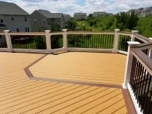 Lake Linganore Deck with Octagon and Chestnut Border