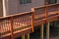 Real Brazilian Cherry Wood Rail Posts in Jefferson Maryland