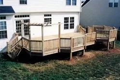 Large Treated Deck with Bump Out in Frederick Maryland
